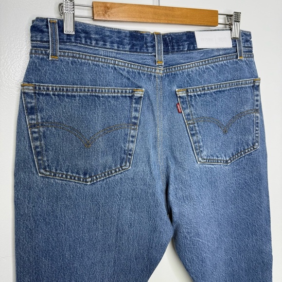 RE/DONE High Rise Ankle Crop Jeans - Picture 6 of 7